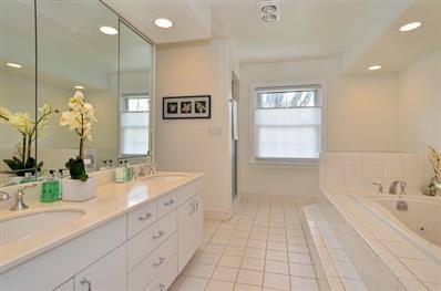Modern White Bathroom Remodel